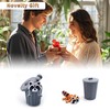 YOUNEEDFUL 2025 3D Printed Raccoon Trash can, Cute Animals for