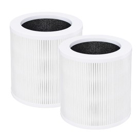 2 Pack A1 Replacement Filter Compatible with VEWIOR A1 Air Purifier HQSC-50, HQKJ-80, AMEIFU AP01W, KOIOS HQKJ-50 Air Purifier, Tailulu PUR0003 HQZZ-60 Air Purifiers, H13 True HEPA Air Cleaner Filter