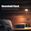 Alarm Clock Sound Light Multifunctional Digital for Household Color Night