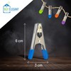 40 Stainless Steel Laundry Pegs Ergonomic Colourful Grips Safety Pads