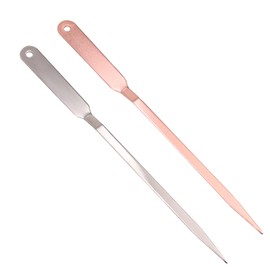 Pack of 2 Envelope Opener, Letter Opener, Stainless Steel Tools for Opening Mail for Office, School, Home (Silver and Rose Gold)