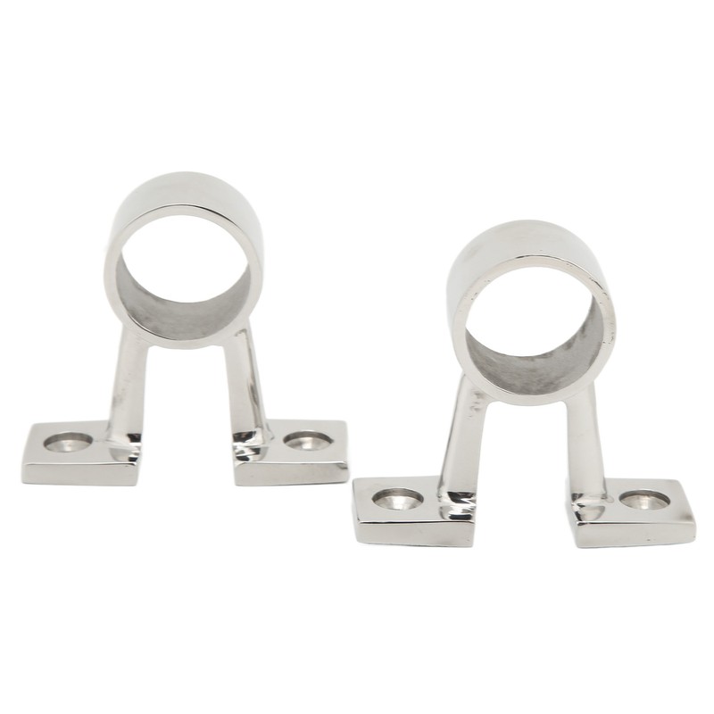 2Pcs Marine Boat Hand Rail Fitting Center Support Bracket Stanchion