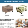 Eco-Ancheng Chair Cover Ottoman Cover Stretch Rectangle Footrest Stool Covers
