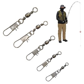 Fishing Swivels Fishing Tackle Assortment - Fishing Swivels with Snaps – Snap Swivels Fishing Swivel – Fishing Snap Swivels Snap Swivel Fishing Swivels Freshwater – Swivel Fishing Clips