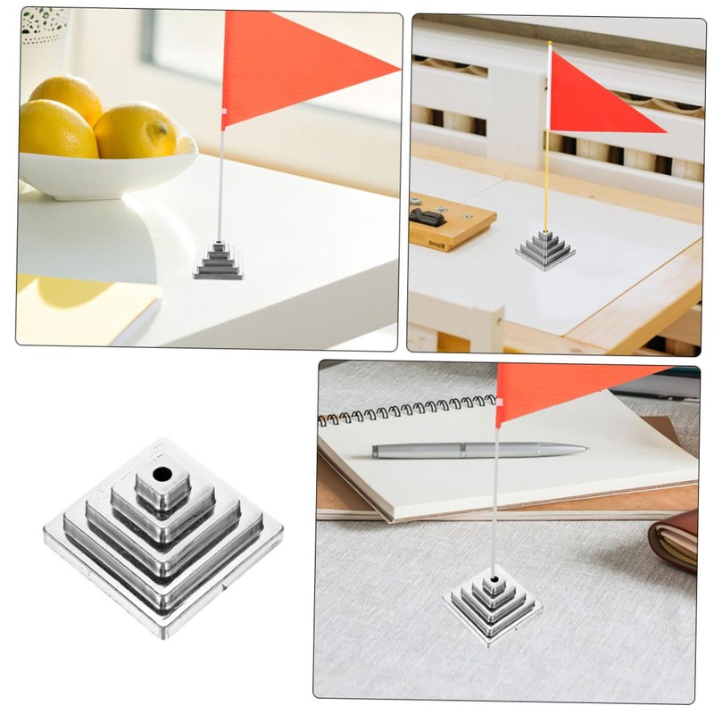 Outanaya 10pcs Small Desk Flag Holders Durable Flag Stands for