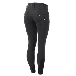 HORZE Emma Womens Classic Full Seat Breeches with Crystals - Black - 30