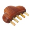Sandalwood Massage Comb Wide Tooth Scalp Scraping Comb with Nose
