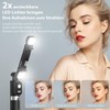 Somikon Smartphone-Selfiestick: 2er-Set Smartphone-Selfie-Stativ, 2 LED-Lichter, mit BT-Fernauslöser (Selfie Stick