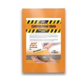 AK Interactive - Carving Foam 10mm A4 (305mm x 228mm)