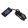 Universal LCD Motorcycle Voltmeter Ultra Thin Waterproof Voltmeter with Left