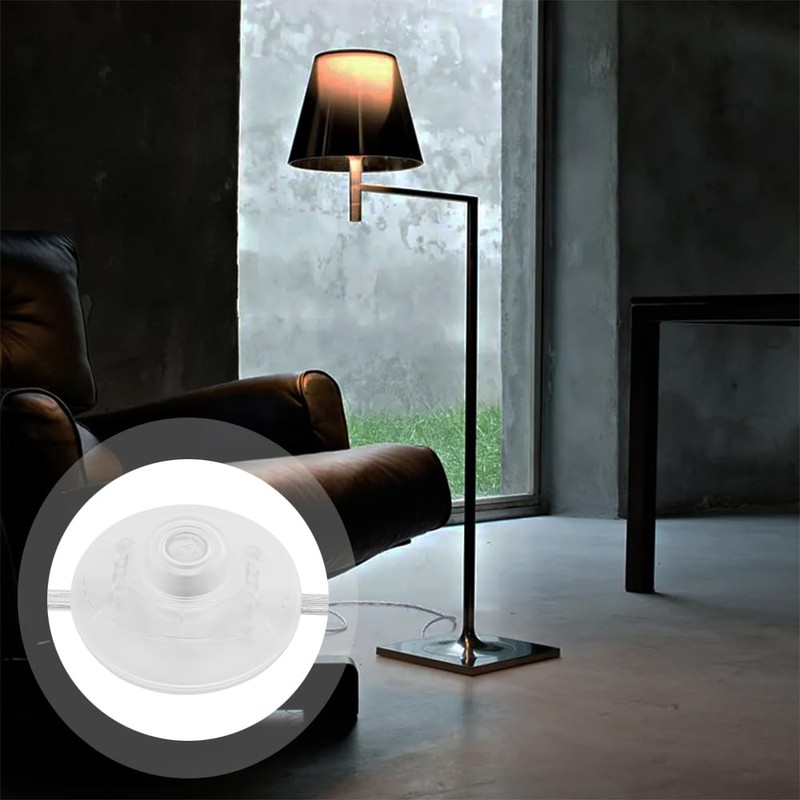 Asjeumt 6ft Foot Light Switch, Clear Floor Lamp Switches with