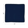 SARO LIFESTYLE 4-Piece Square Napkin, 20-Inch, Navy Blue