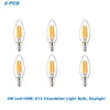 ECO 6 Bulb, 4W,E12 LED, Daylight 5000K, Chandelier Light Bulb,