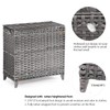 Laundry Hamper with 3 Removable Liner Bags; 132L Handwoven Rattan