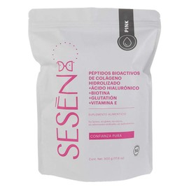 SESN  Colágeno Pink Grass Fed 500g  Colágeno  Ácido Hialurónico  Biotina  Glutatión  Vitamina E  Sin Gluten  Suplemento                               