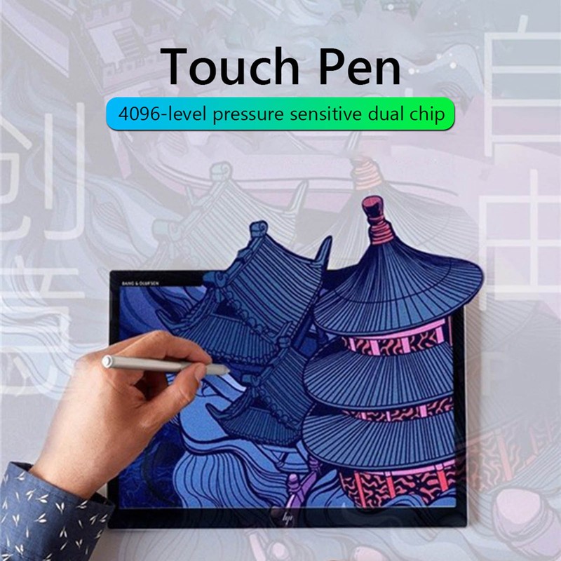 Stylus Pen 4096 Pressure Sensing Type C Interface Silver Active