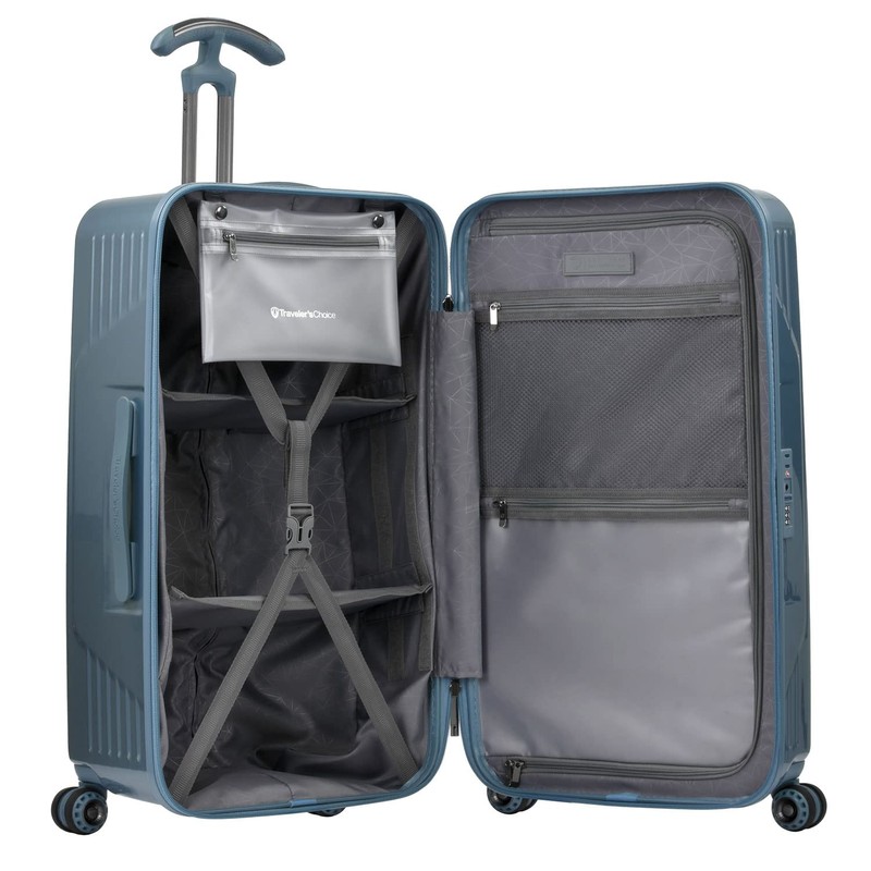 Traveler's Choice Ultimax II 26" Medium Trunk Spinner Luggage, Tie