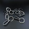 Total: 5 pieces; Material: Zinc Alloy, Carabiner, Small Carabiner, Stainless