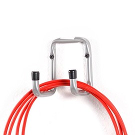 Device Holder Double Hooks Steel U-Profile 8 x 12 cm Holder Wall Hook Tool Hook Utility Hook Ladder Hook