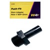 W4 Male Stem Adaptor - Black, 1/2 Inch