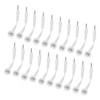20Pcs Electrode Wires 2.0in Portable Replacement Button Electrode Lead Wires