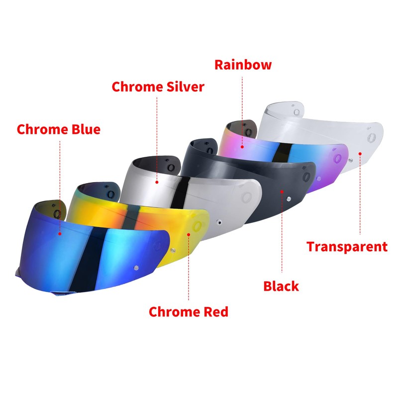 JQF Gear i90 Motorcycle Helmet Visor Compatible with HJ-33/ i90