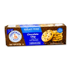 Voortman Sugar Free Cookies - Variety Pack - Chocolate Chip (1, 8oz pack) - Fudge Brownie Chocolate Chip (1, 8oz pack) - Pecan Chocolate Chip (1, 8oz pack) - 3 Packs Total