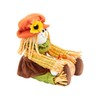 Scarecrow with Lighted Pumpkin Shelf Sitter Fall Decoration