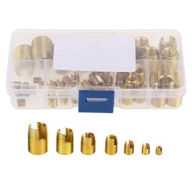 Pack of 50 Self-Tapping Thread Inserts Screw Bushing Repair Kit Thread Repair Tool M3 / M4 / M5 / M6 / M8 / M10 / M12