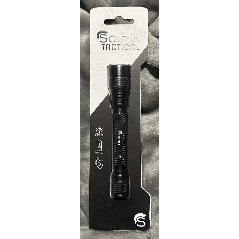 Scipio Lumagear Tactical Flashlight LG3201C, Camping Hunting Fishing Safety Surveillance