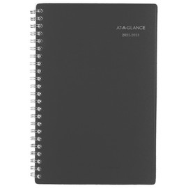 AT-A-GLANCE 2022-2023 Planner, Weekly & Monthly Academic, 5" x 8", Small, DayMinder, Charcoal (AYC20045)