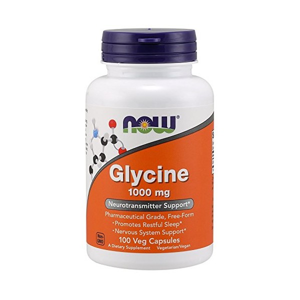 Now Foods Glycine 1000mg 200 Capsules