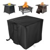 TwoPone Fire Pit Cover Square - Waterproof Windproof Anti-UV Heavy