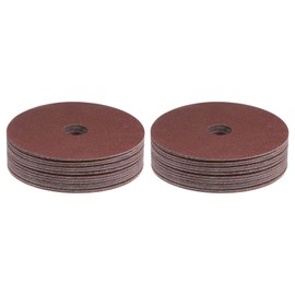 HARFINGTON 50pcs 120 Grit Aluminum Oxide Resin Fiber Discs 5"x7/8" Metal Sanding Grinding Discs for Angle Grinding Machine Polishing and Grinding Metals, Wood, and Fiberglass