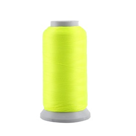 KIMISS Spool Glow in The Dark Machine Embroidery Sewing Thread, 3000 Yards Hand Thread with Noctilucent Factor for Long Lasting Glow, White Color (3000 Yards)