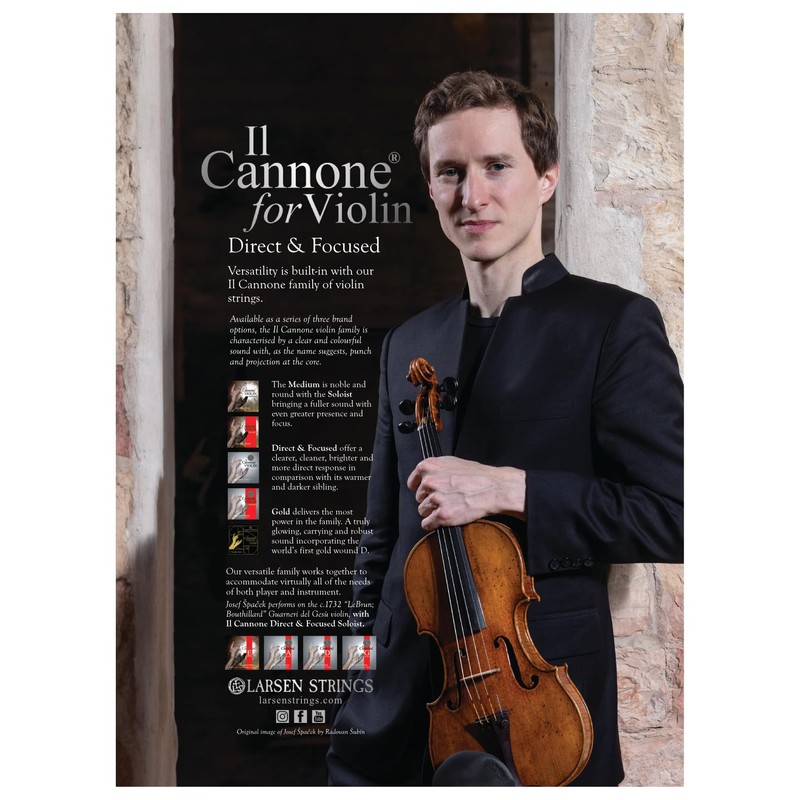 LARSEN STRINGS violin strings Il CANNONE D Soloist Direct&Focused