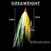 Bucktail Teasers with Hook Saltwater, Fishing Teaser Lures Flounder Rig