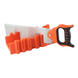 12 inch ABS plastic multi-angle clamp mitre box with 14 inch back saw, SK5 saw blade, ideal for woodworking DIY enthusiasts