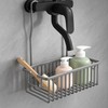 Aluminum Shower Shelf for Bathroom Storage – No-Drill Metal Organizer