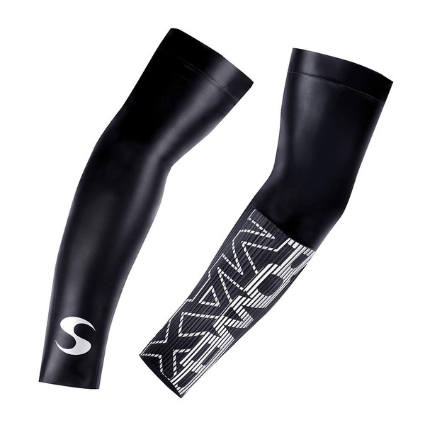 Synergy Neoprene Swim Sleeves (Black, Medium)