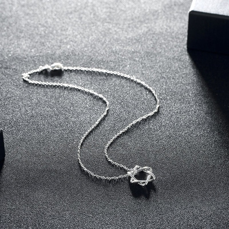 Loves Hexagram Necklace, Hexagon Pendant, Amulet, Accessory, Gift