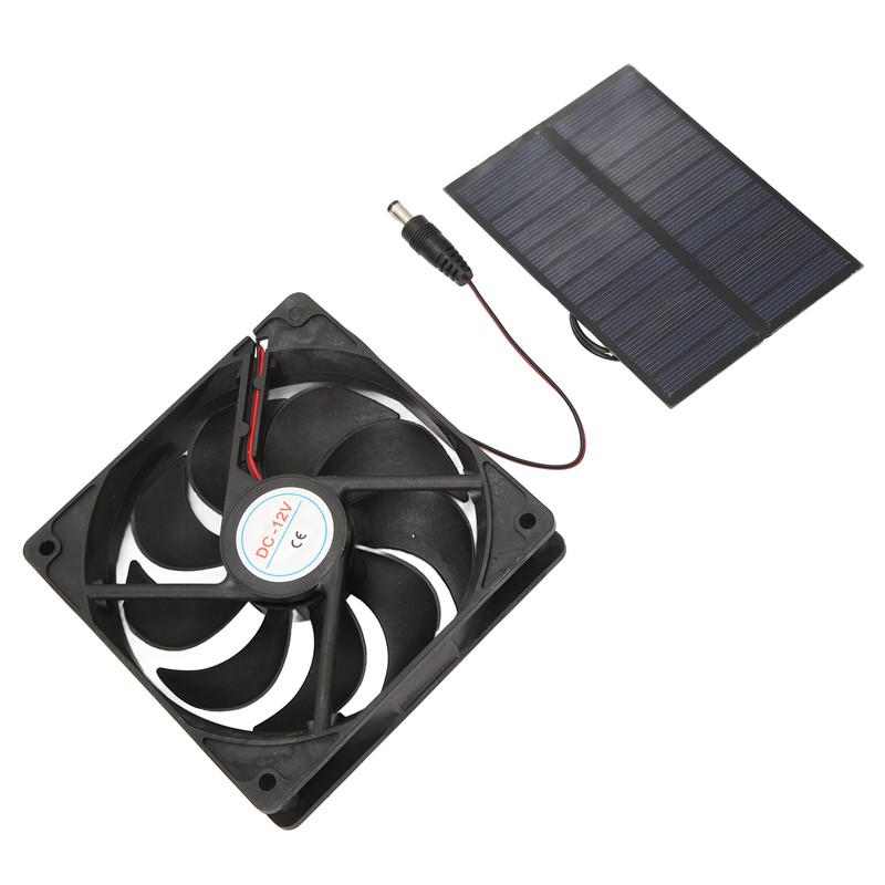 Outdoor Solar Panel Fan Kit Monocrystalline Silicon for Caravans Campers
