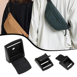 YINETTECH 30-Piece Set with 20 mm 25 mm 38 mm Clamping Buckle Webbing Buckle Toggle Clip Replacement Parts for Backpack Straps Webbing Braided Belt Repair (Three Sizes of 10 Pieces)