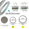 Side Pushing Titanium Key Ring for Key Carabiner Anti-Slip Design