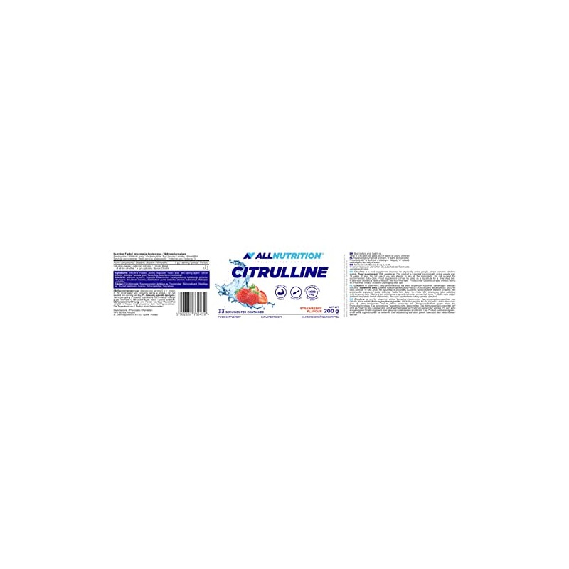 Allnutrition Citrulline, Strawberry, 200g