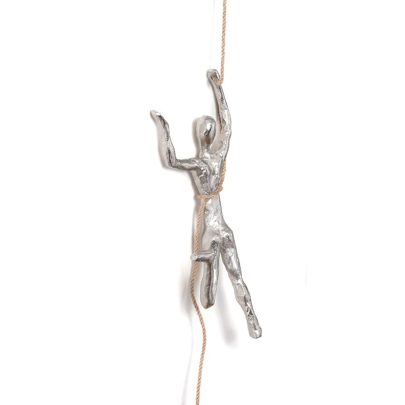 Moritz Sculpture Aluminium Figure Climber | 30 x 14 x