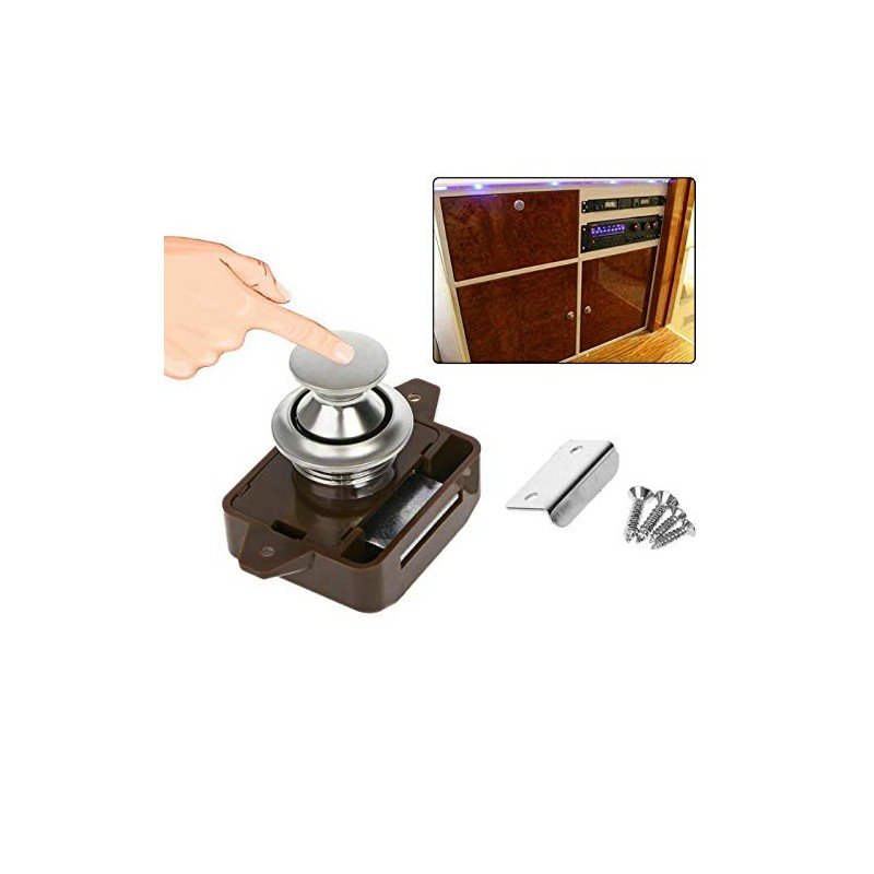 Push Button Catch Lock Cabinet Door, MACHSWON Door Lock with