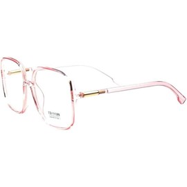 Retro Oversized Blue Light Blocking Glasses Nerd Frame Computer Gaming MustHave AntiRay Green Eyewear for Women - Colour: Pink