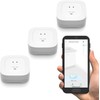 Water Leak Sensor 4 with 105dB Audio Alarm 3-Pack, SMS/Text,