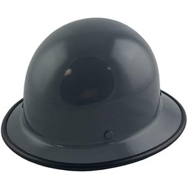 Texas America Safety Company SkullGuard Full Brim Hard Hat with Ratchet Suspension and Protective Edging - Gray